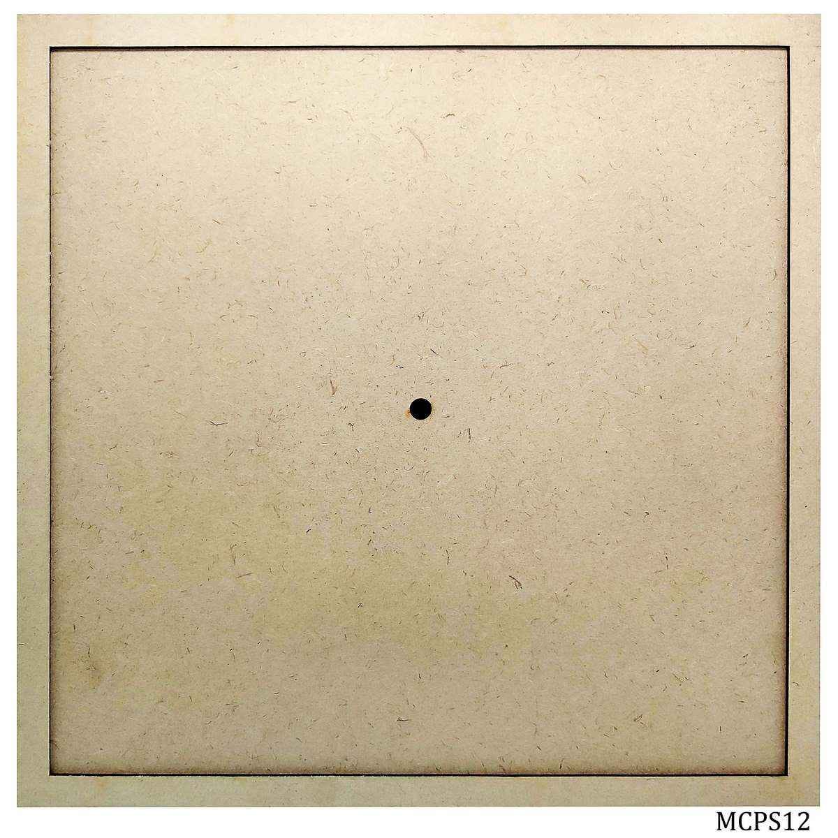 12 Inch MDF Square Clock Plate With Ring MCPS12