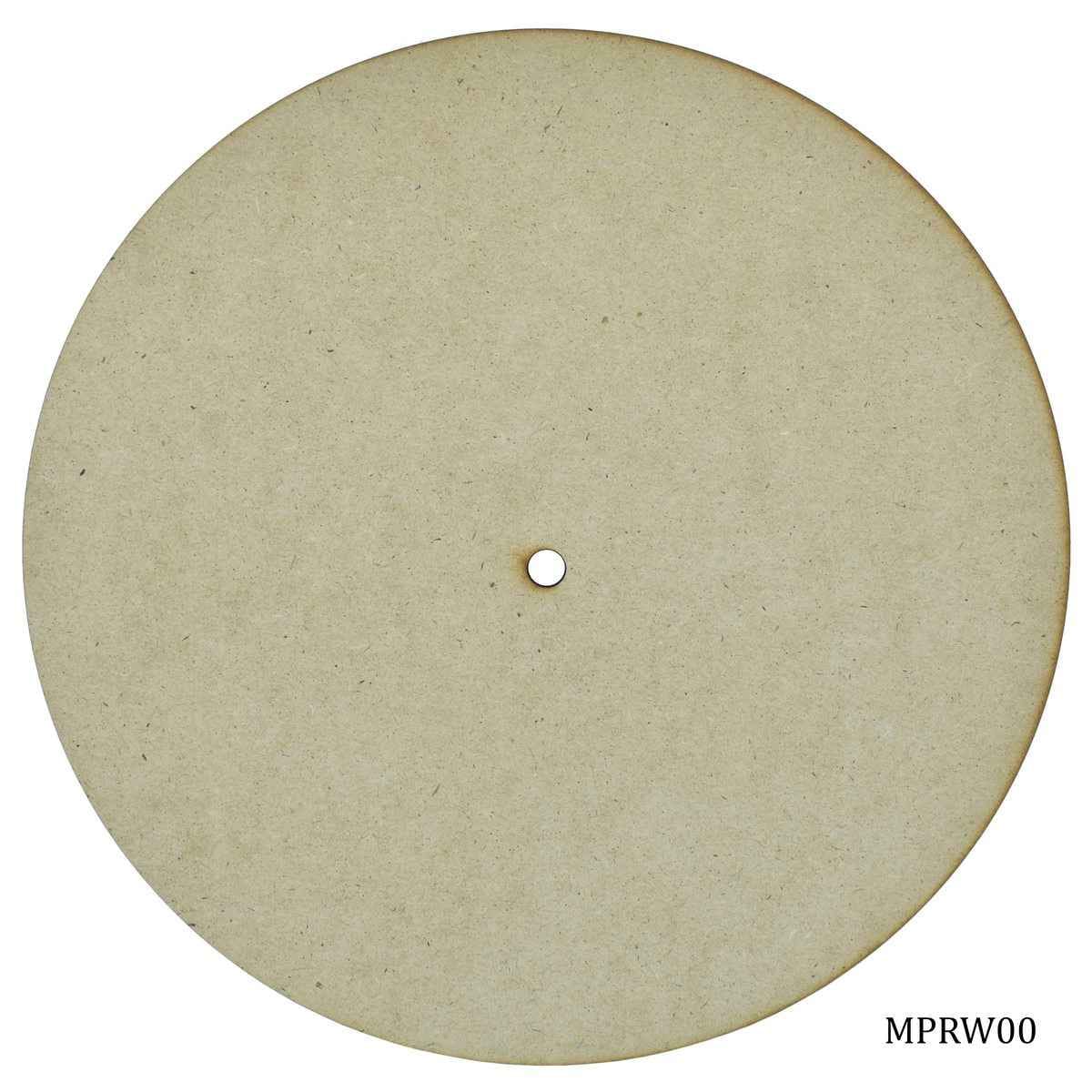 10 Inch MDF Round Plate With Hole 4MM Thick MPRW00