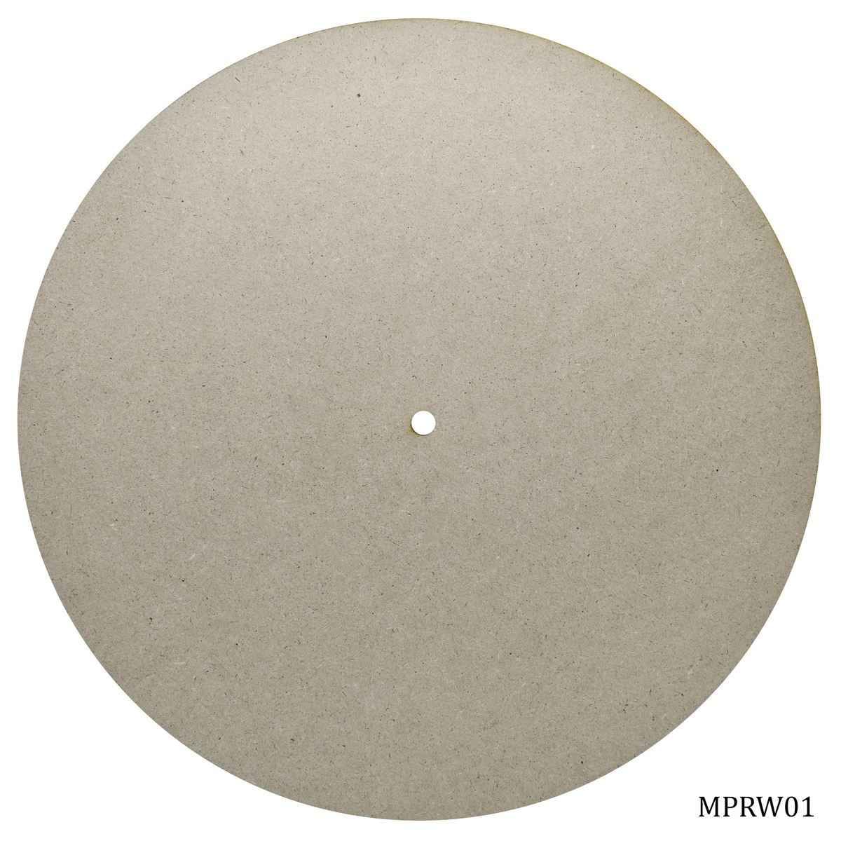 12 Inch MDF Round Plate With Hole 4MM Thick MPRW01
