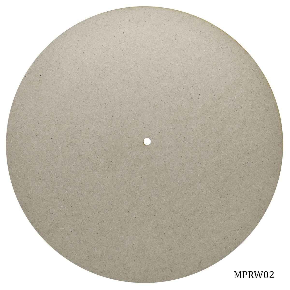 14 Inch MDF Round Plate With Hole 4MM Thick MPRW02