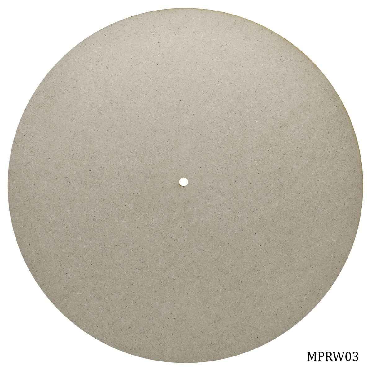 16 Inch MDF Round Plate With Hole 4MM Thick MPRW03