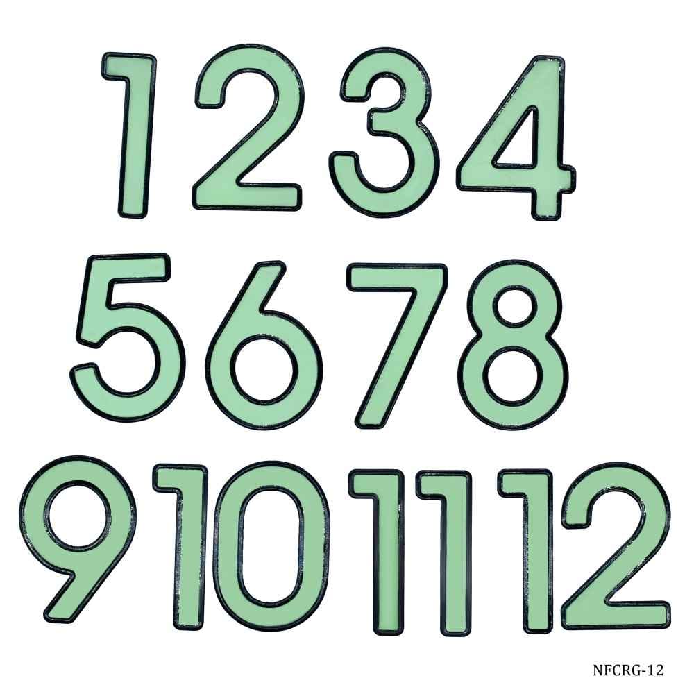 1 To 12 Numerical For Clock Glow In Dark NFCRG-12