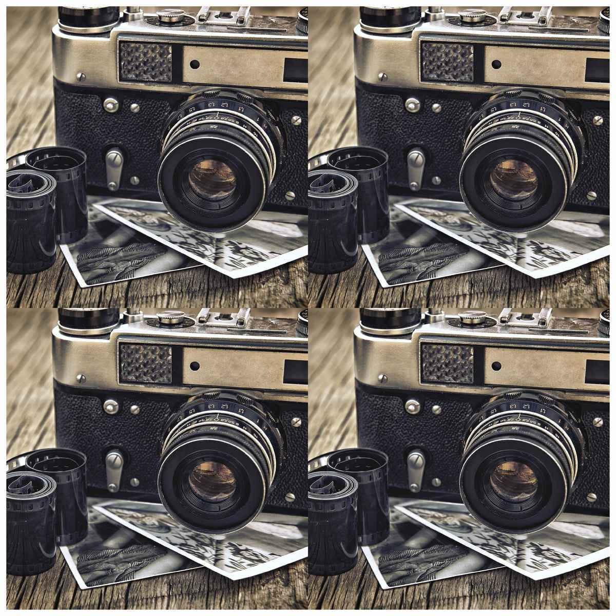 Crafts Decoupage Paper Vintage Camera Pack of 3 Sheets, Size 298 x 298 mm, JDPG-26