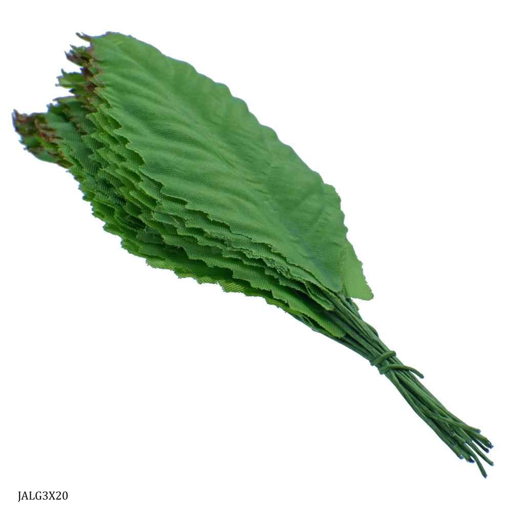 Artificial Leaf Green Big Pack of 20 pcs,JALG3X20