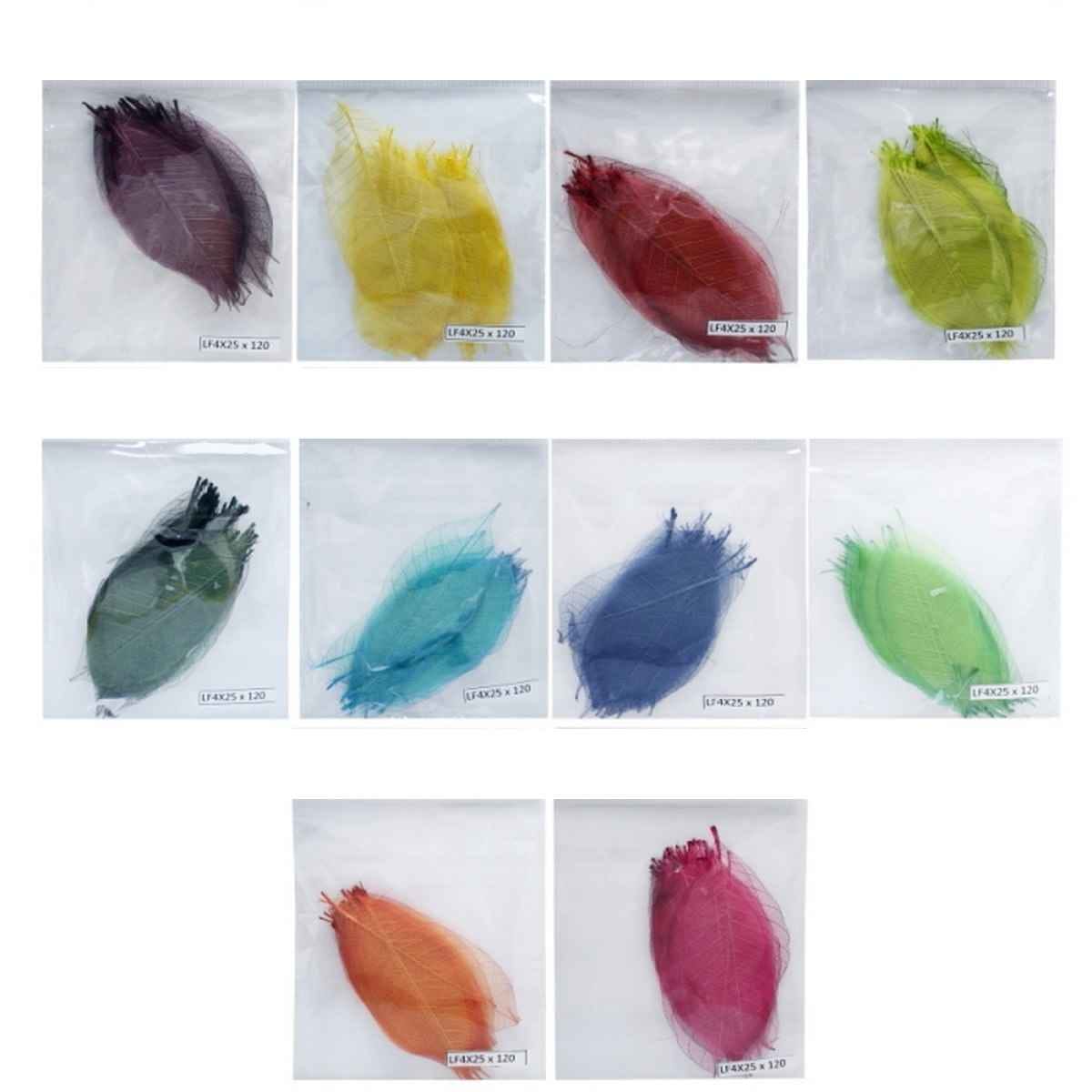 Dried Veins Leaf Pack of 25 Artificial Leaf Size 5x11.5 cm LF4X25