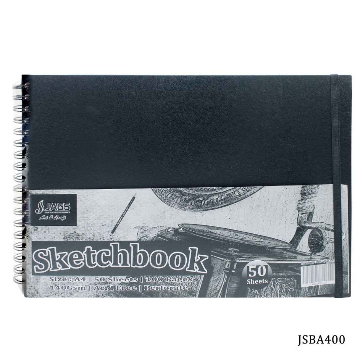 A4 Sketch Book 100 Pages 140Gsm Wire-O JSBA400