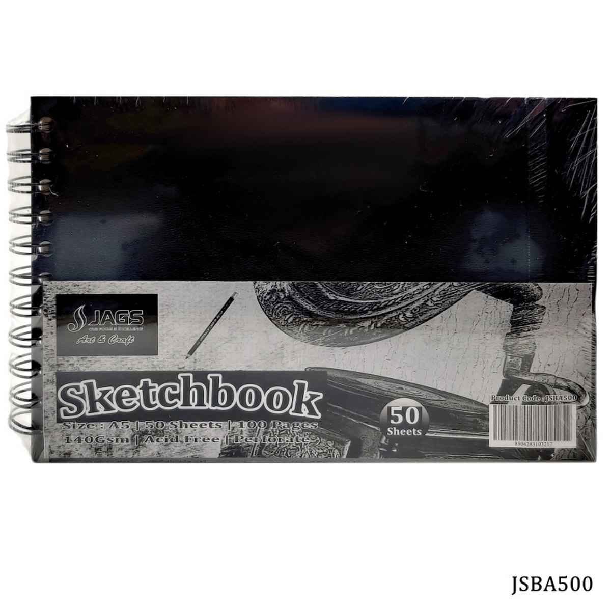 A5 Sketch Book 100 Pages 140Gsm Wire-O JSBA500