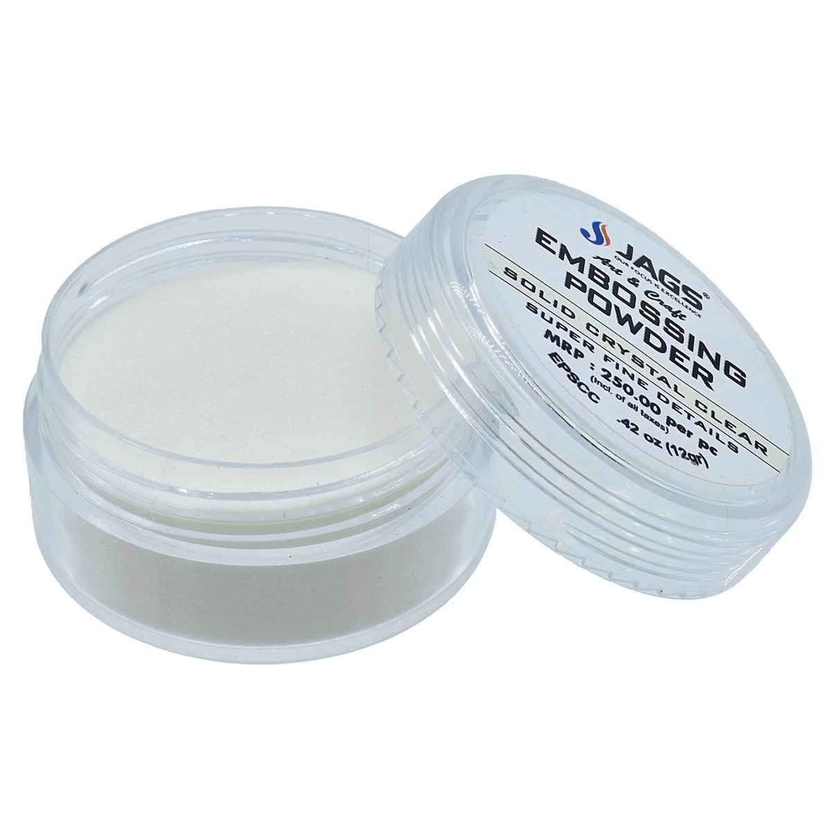Embossing Powder Solid Small Crystal Clear Pack of 12 gms EPSCC