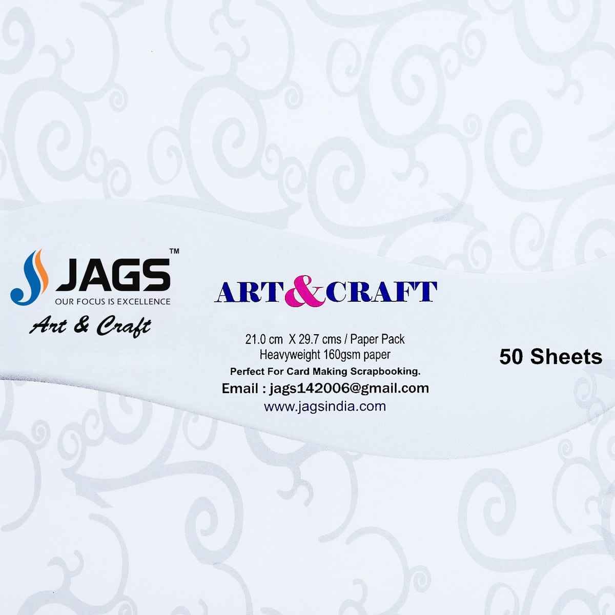 White Exclusive Plain Paper Design 12X12 Inch 50 Sheets WEP12X50