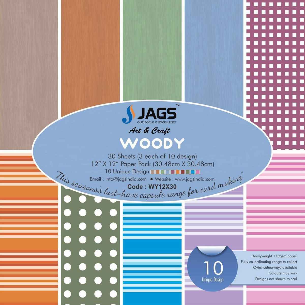 Woody Paper Design 12X12 Inch 30 Sheets WY12X30