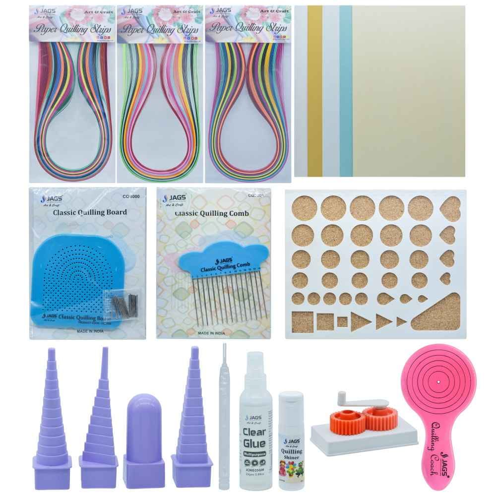 Beginner DIY Paper Quilling Tools Kit 15 Pieces Set JPQK00
