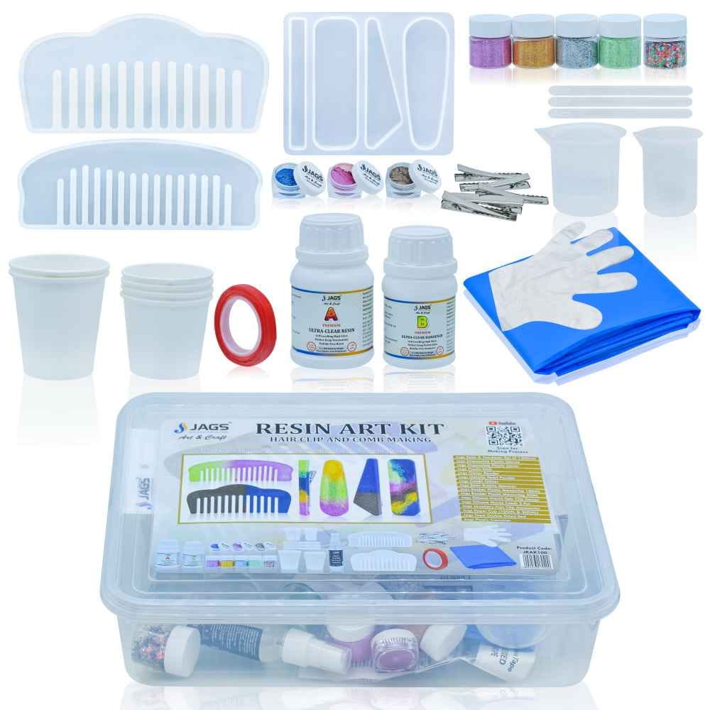 Resin Art Kit For Hair Clip & Comb Making JRAK100