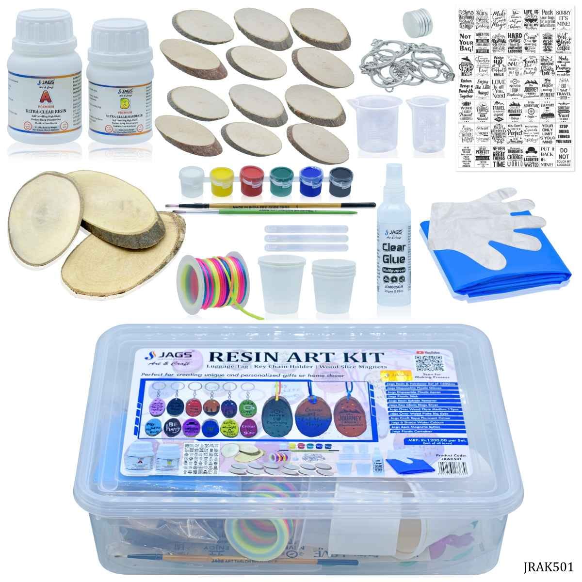 Resin Kit 18 in 1 Luggage Keychain Decor Magnet JRAK501