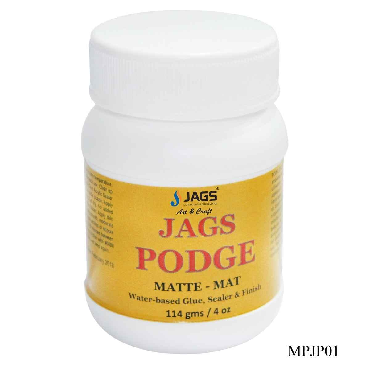 Podge Sealer(Glue, Water, Varnish, Oil, Vinegar) Pack of 1 bottle 114gms 4oz Matte MPJP01