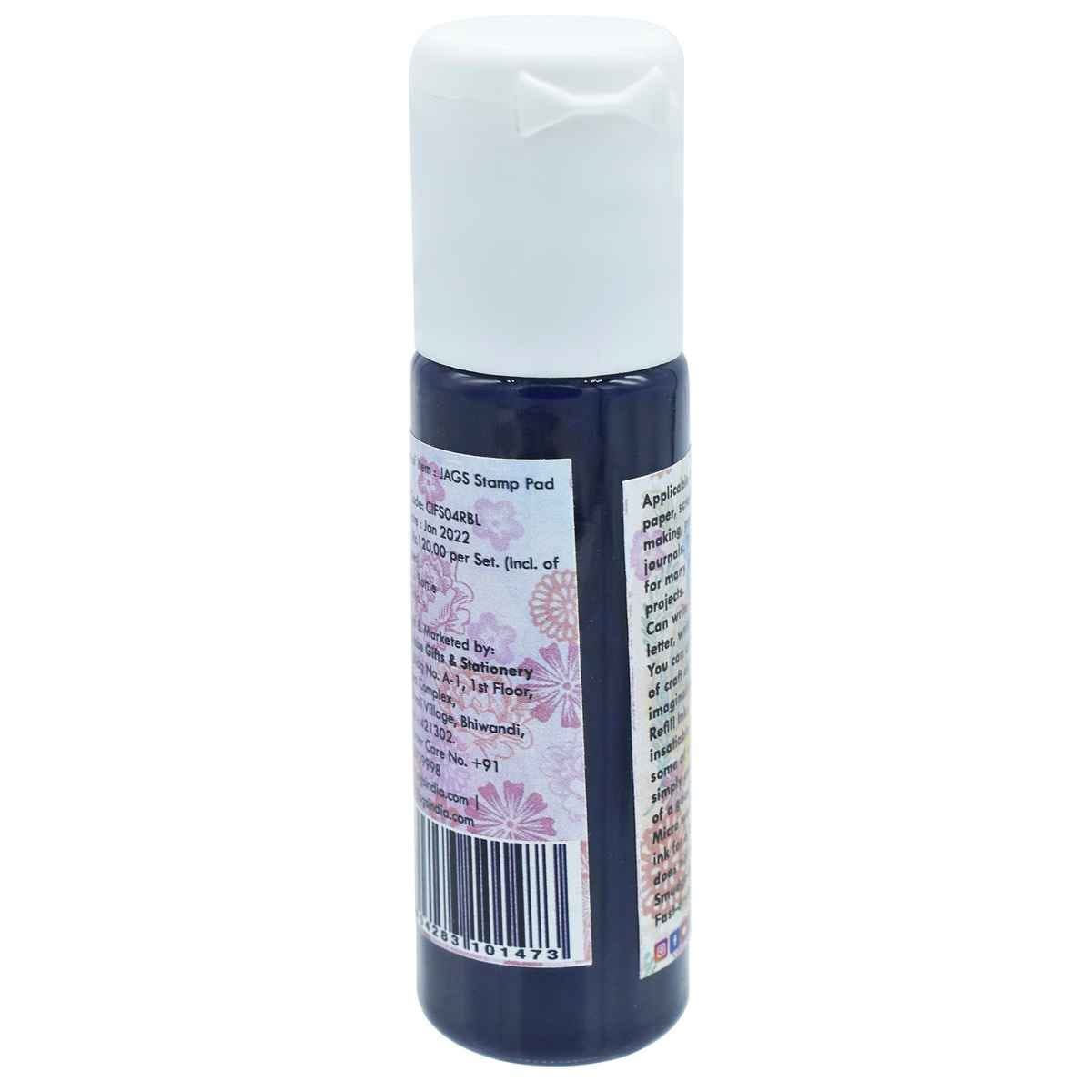 Ink For Stamp Pad Royal Blue Colour, Pack of 30ml CIFS04RBL