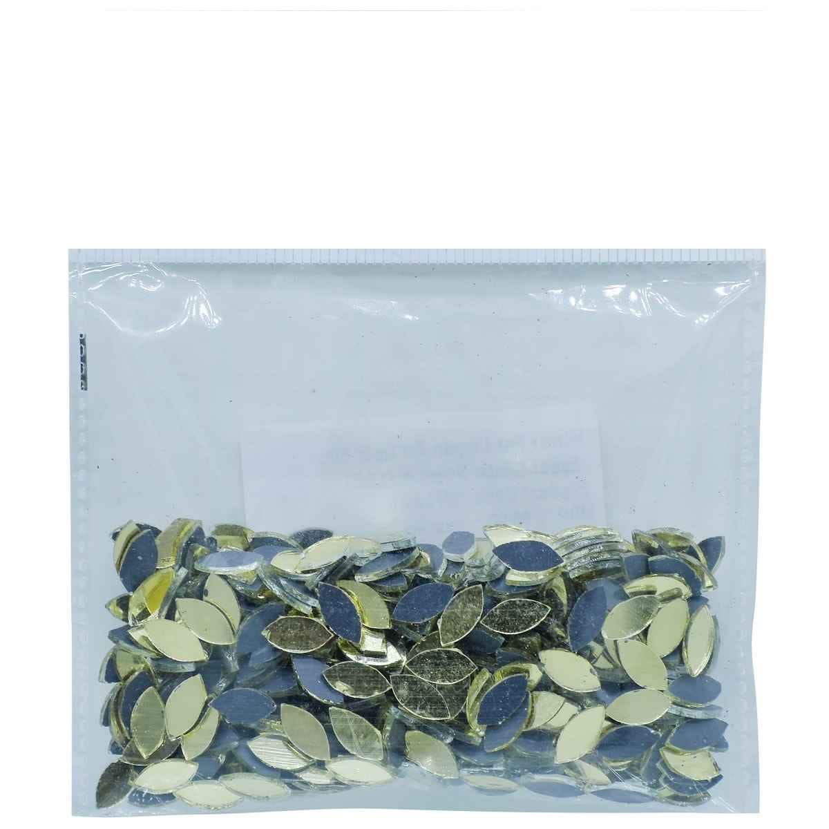 Mirror For Lippan Art Gold Eyeel Shape Small 50gms MFLA21