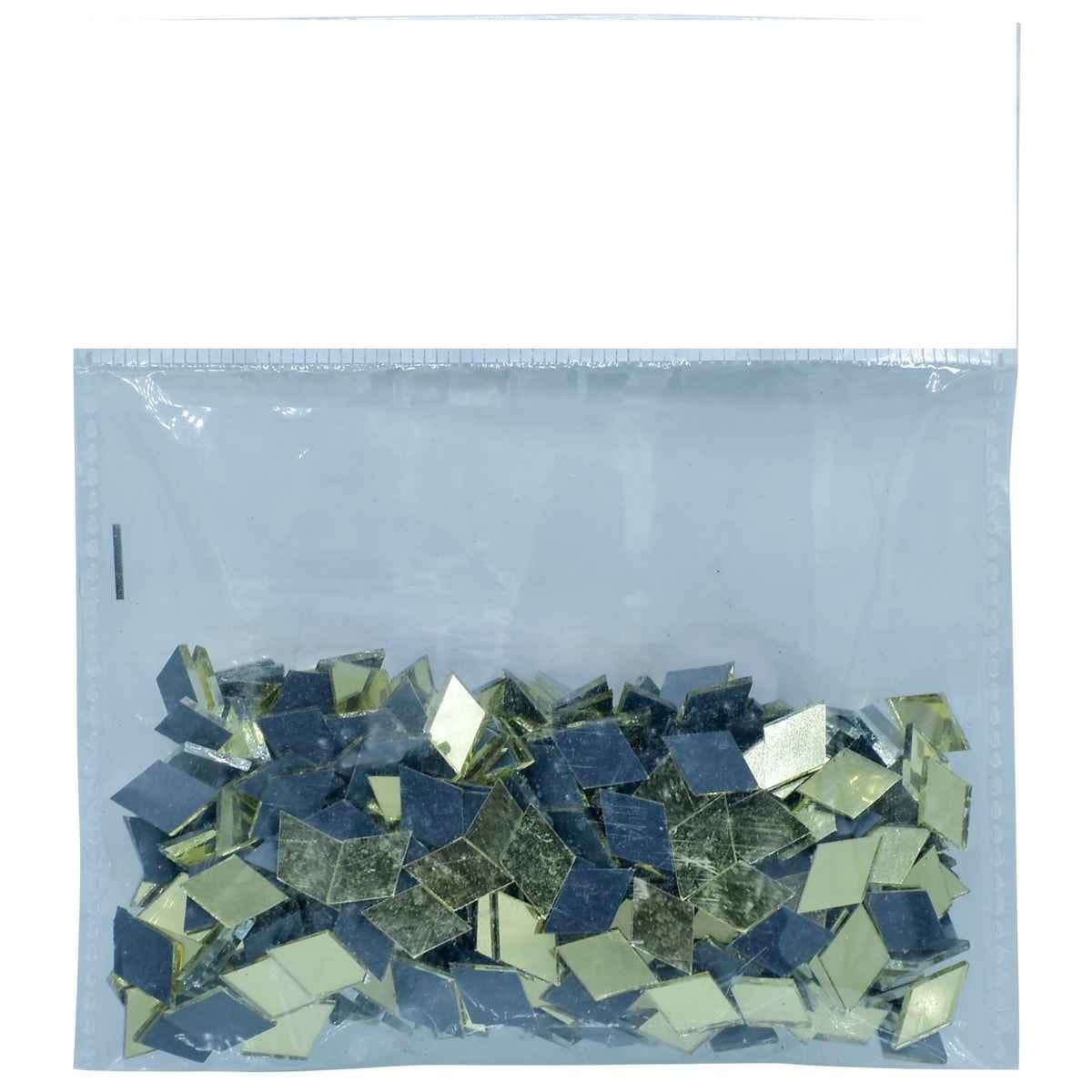 Mirror For Lippan Art Gold Rhombus Shape Small 50gms MFLA13