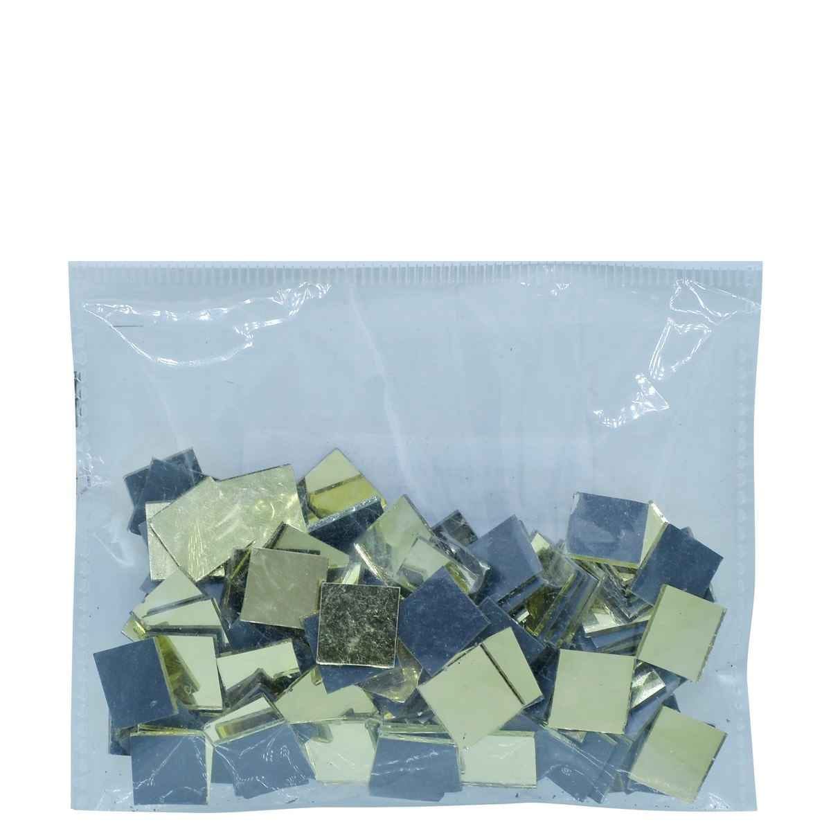 Mirror For Lippan Art Gold Square Shape Big 50gms MFLA07
