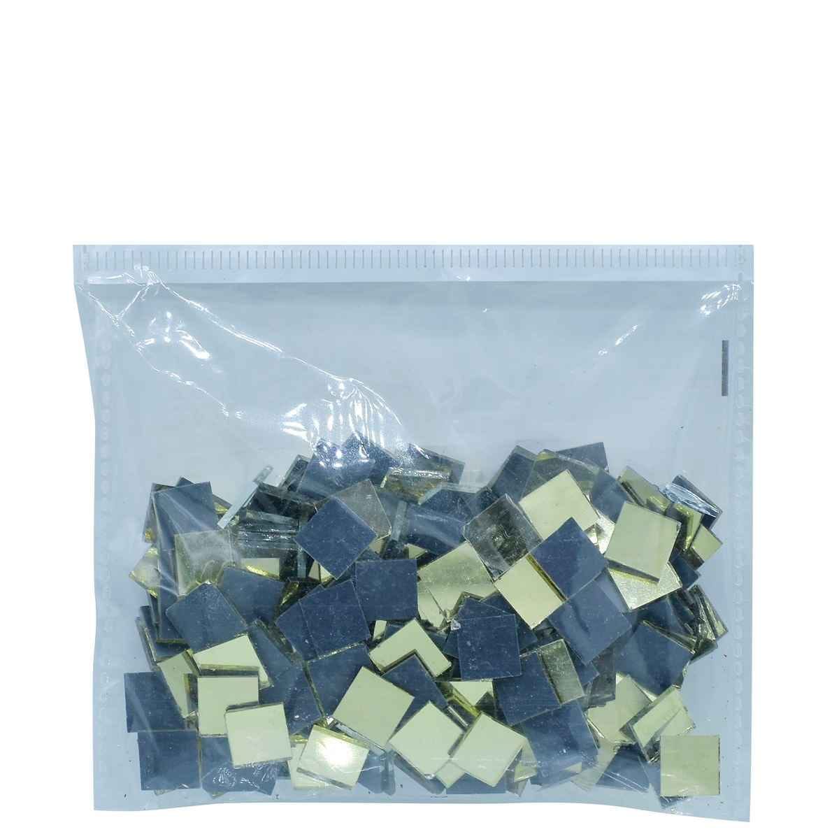 Mirror For Lippan Art Gold Square Shape Medium 50gms MFLA06
