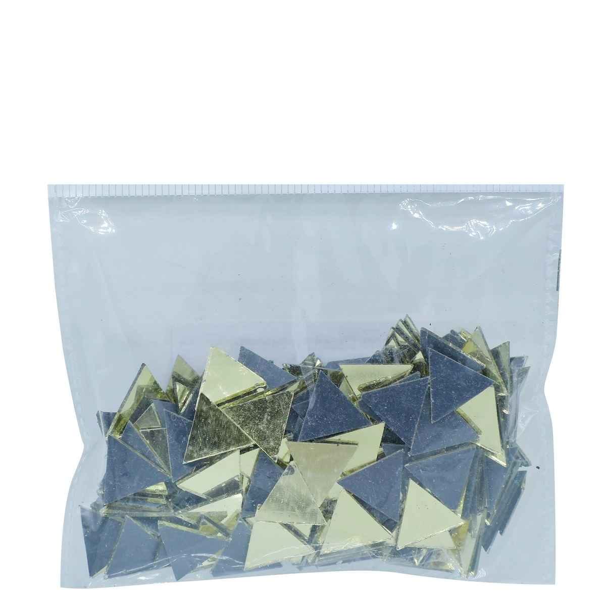 Mirror For Lippan Art Gold Triangle Shape Big 50gms MFLA19