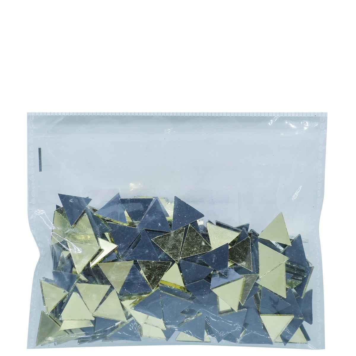 Mirror For Lippan Art Gold Triangle Shape Medium 50gms MFLA18