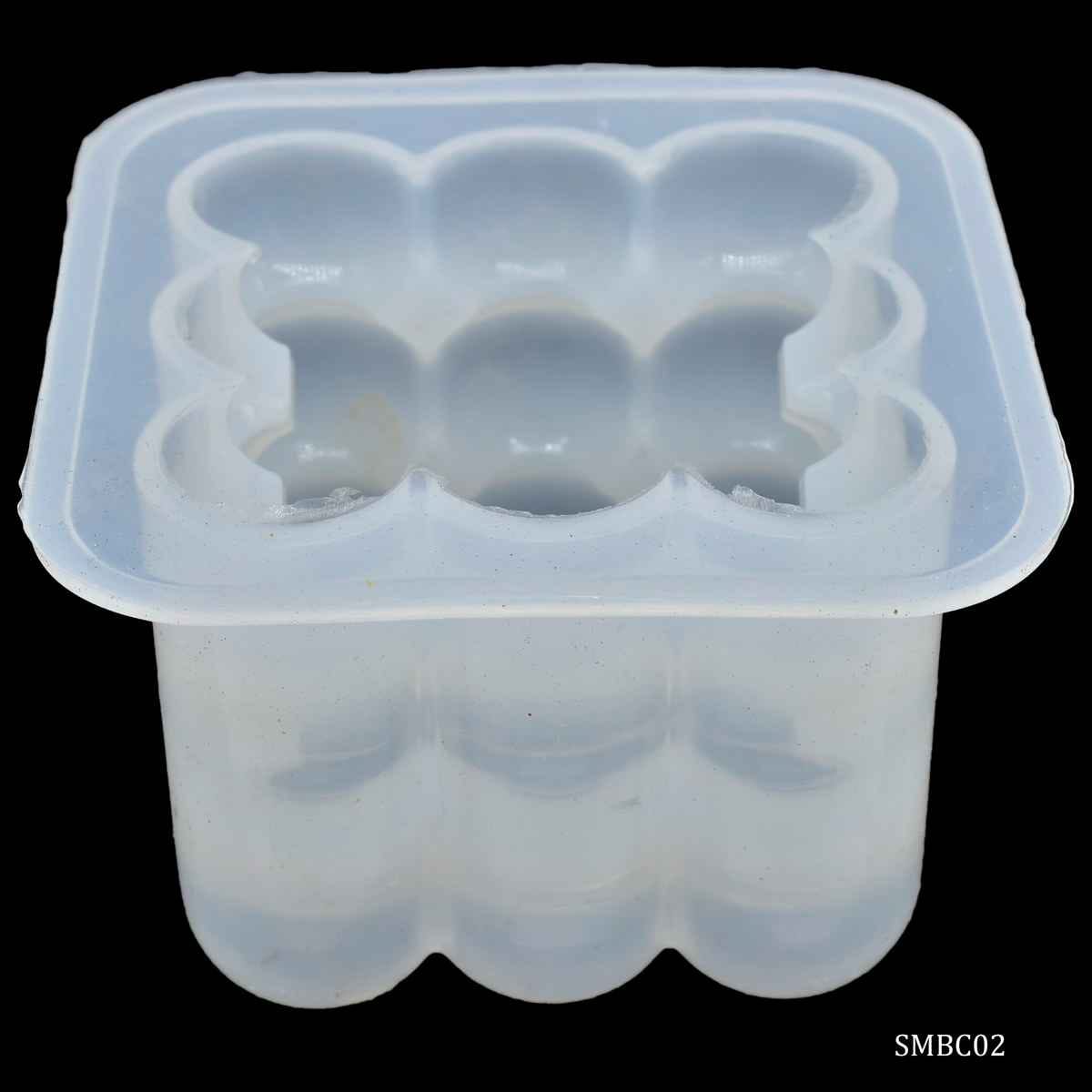Silicone Mould Bubbel Candle, Size 6x8x8 cm, 9 Hole Big SMBC02