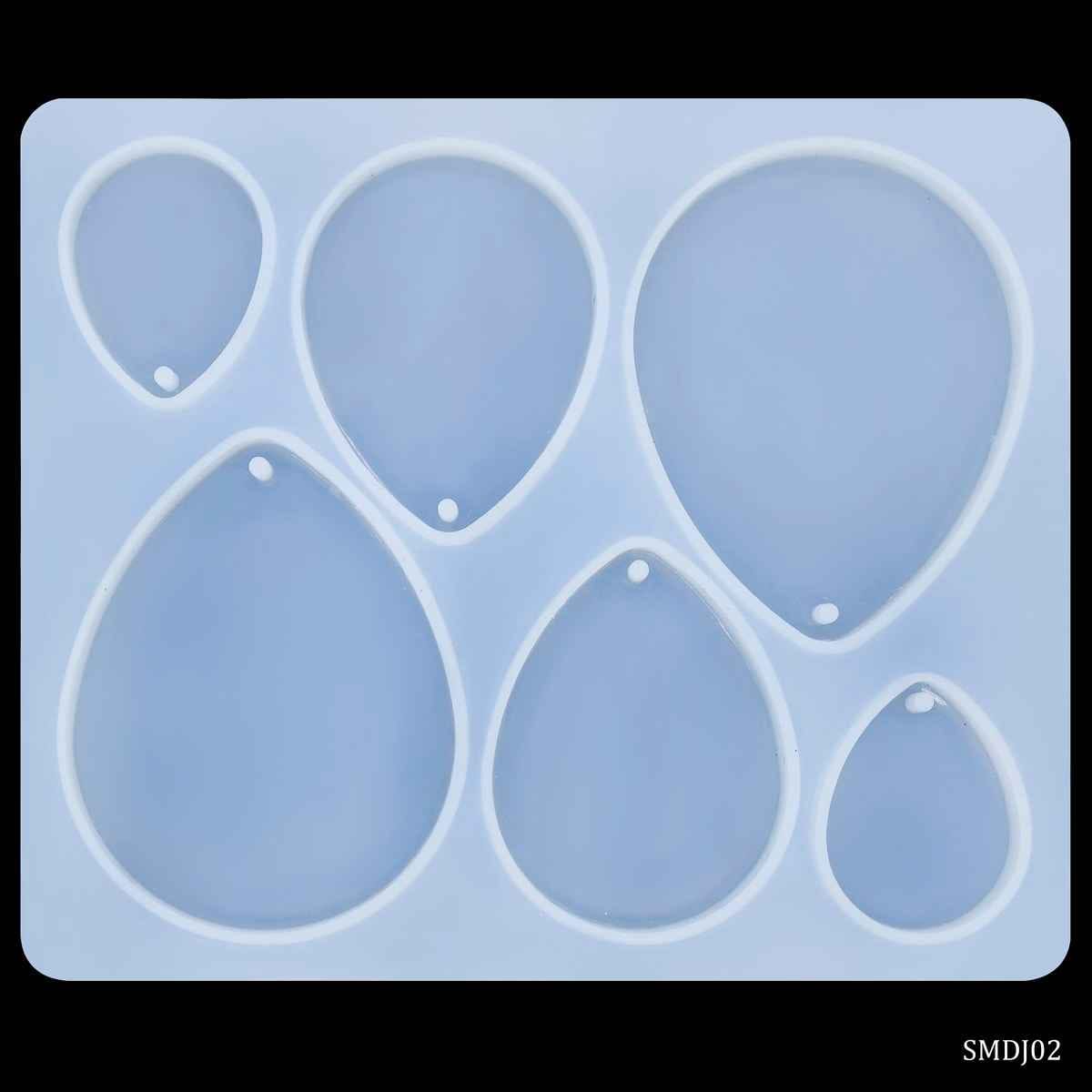 Silicone Mould Diy Jewellery Locket Pendant Drop Shape SMDJ02