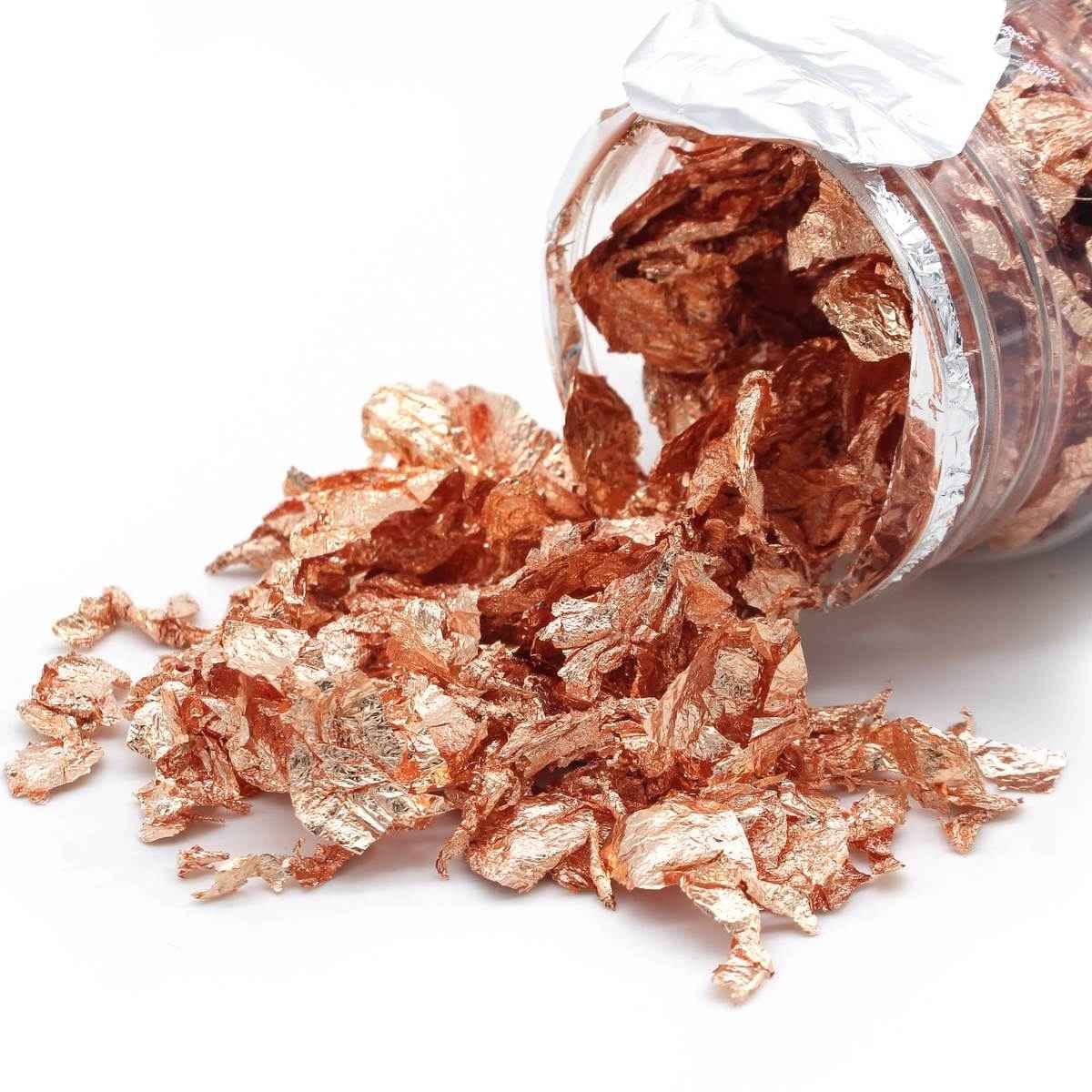 Rose Gold Gilding Flakes 25 Grams Big Bottle LFR000