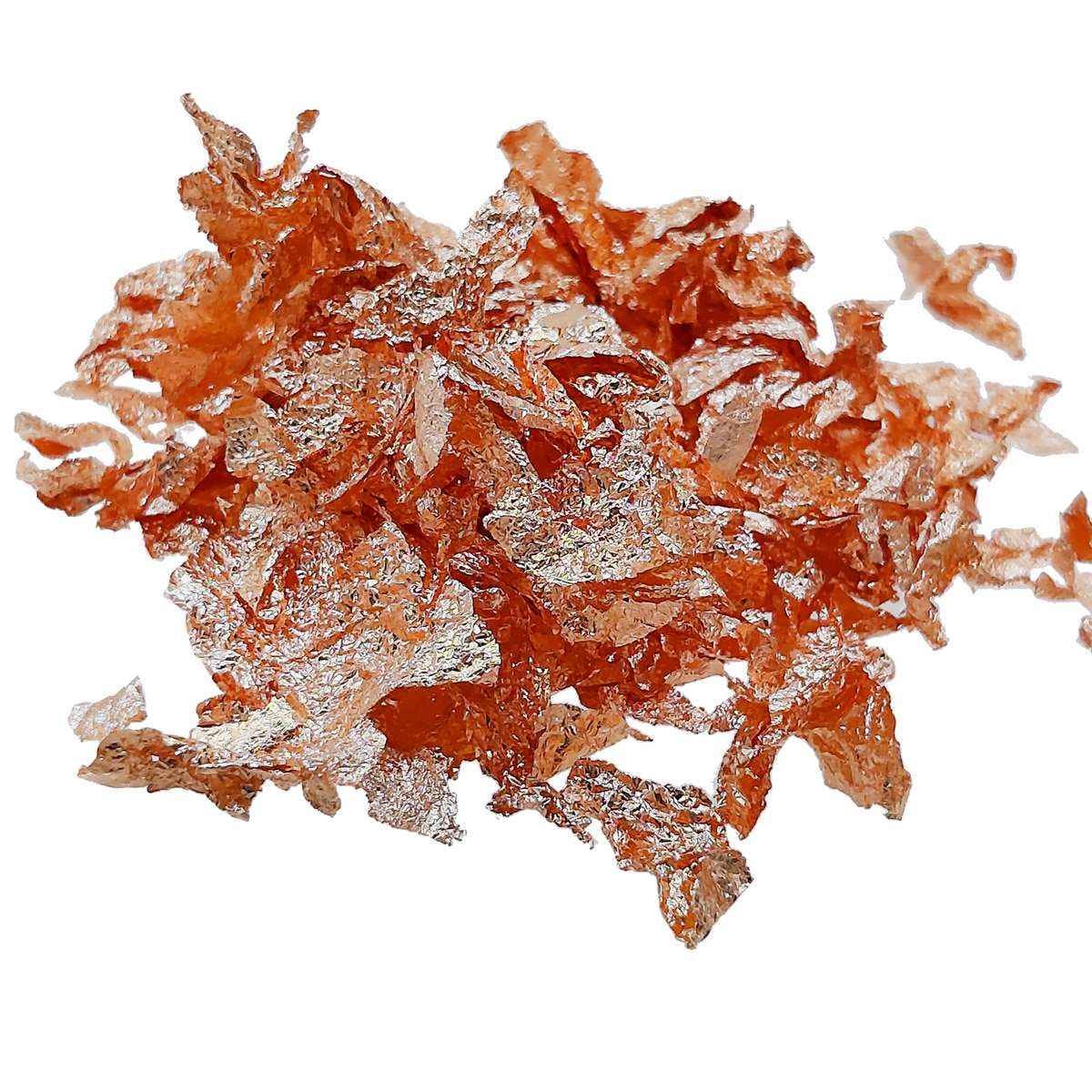 Rose Gold Gilding Flakes 9 Grams Small Bottle JGFSR01
