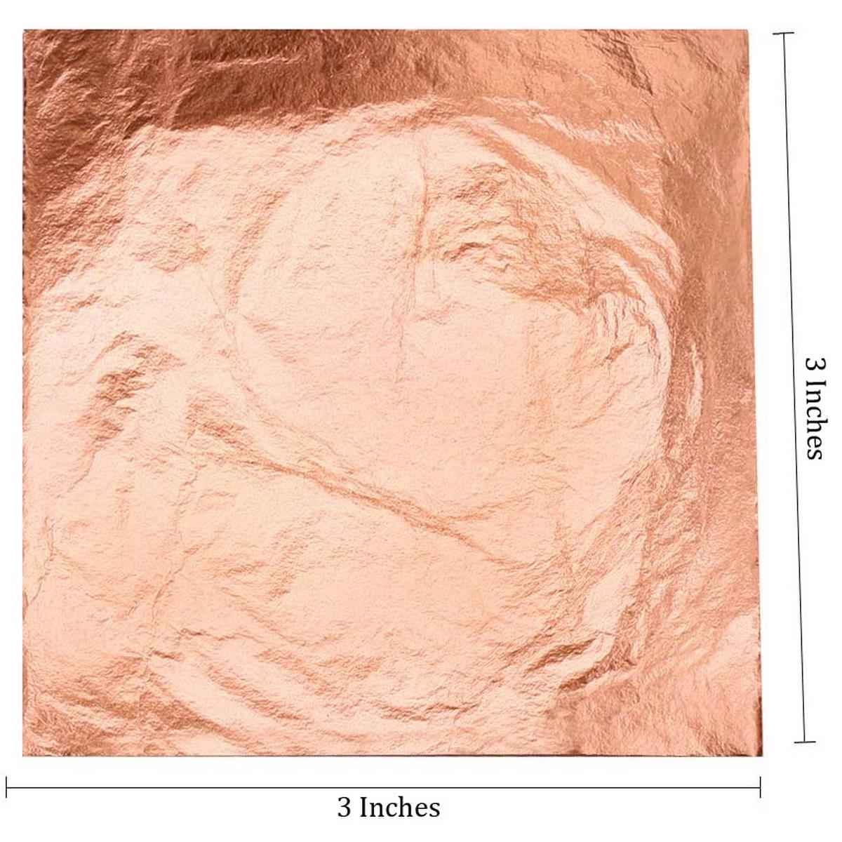 Copper Gilding Foil Paper 3X3 Inch 25 Sheets JGCF00