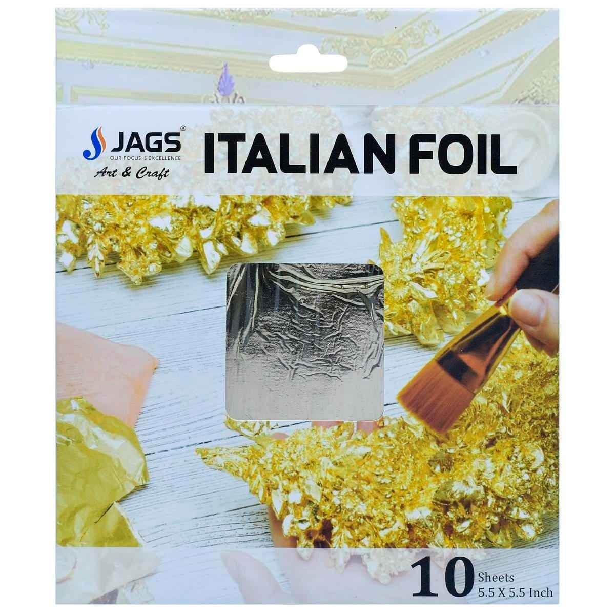 Champagne Gilding Italian Foil Paper 5.5X5.5 Inch 10 Sheets JGIF03
