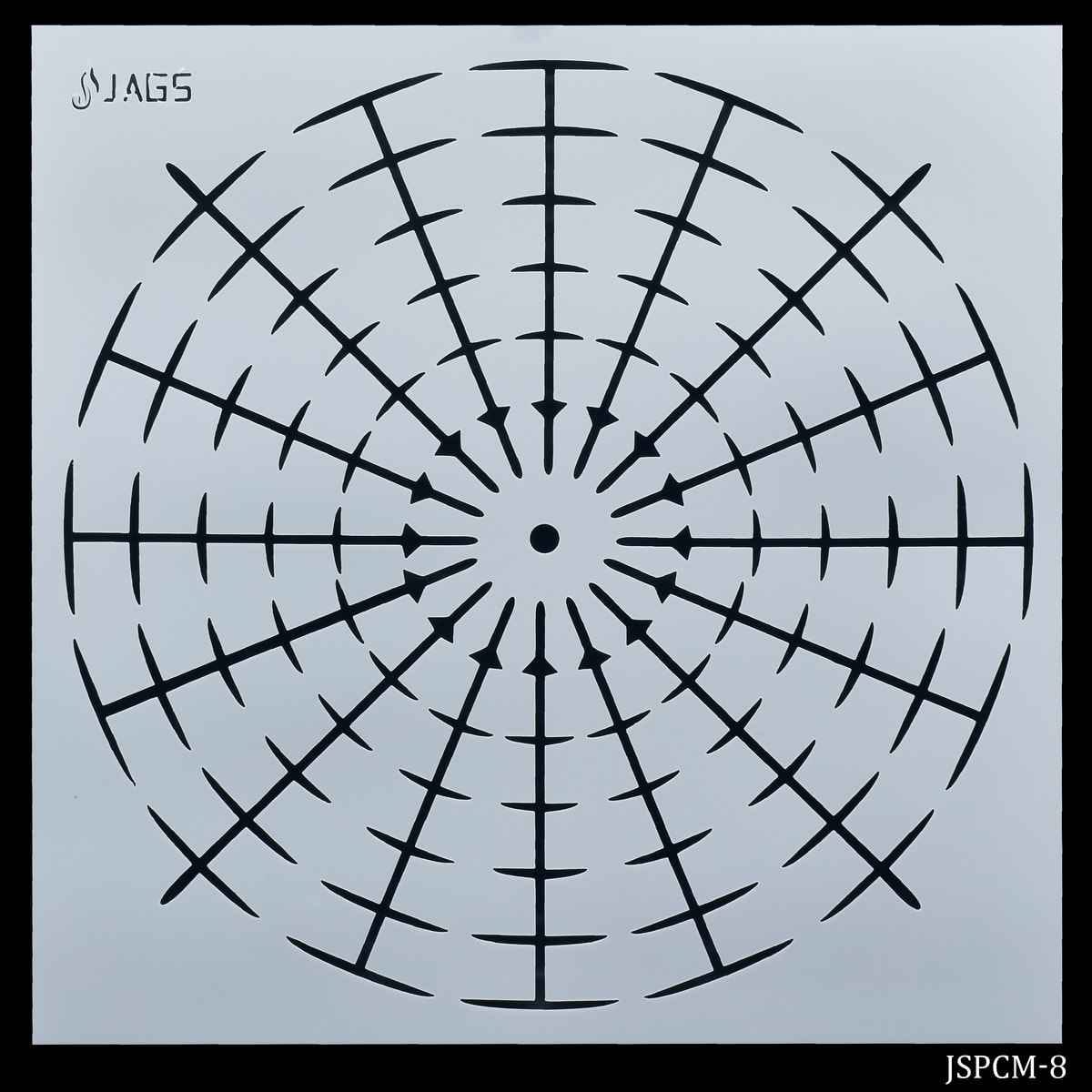 Stencil Number Placement 8 Inch JSPCM-8