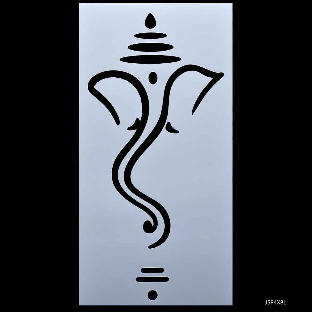 Ganesh Stencil Plastic 1 Pcs 4x8 Inch JSP4X8L