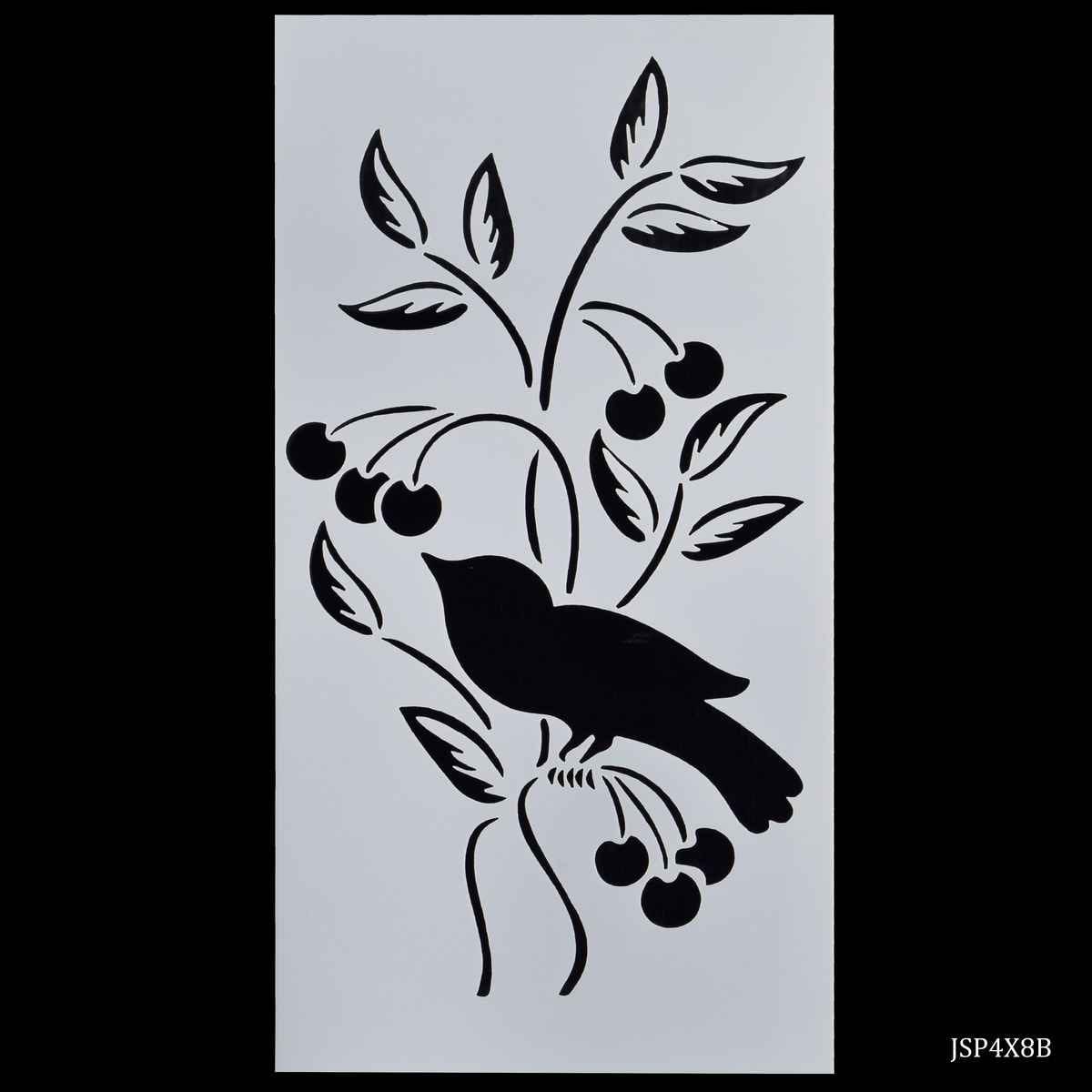 Bird Crafts Stencil Plastic 1 Pcs 4x8 Inch JSP4X8B