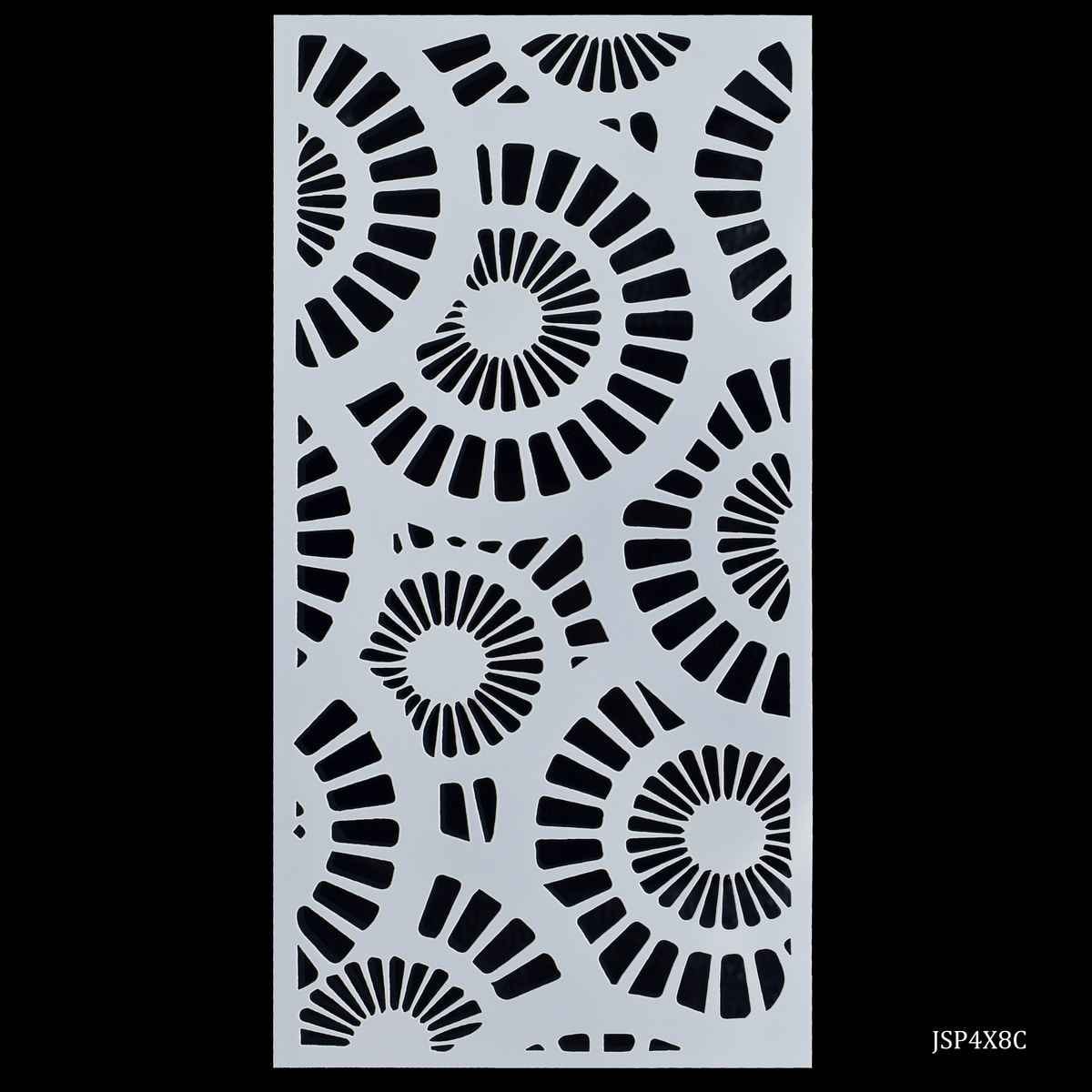 Crafts Abstract Stencil Plastic 1 Pcs 4x8 Inch JSP4X8C