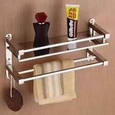 DY-1811 15" Double Layer Shelf with Towel Bars -DS -DLS