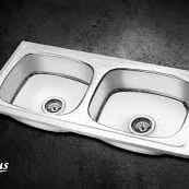 37*18*8 SEZON SINK (DOUBLE BOWL) (SOLO)    