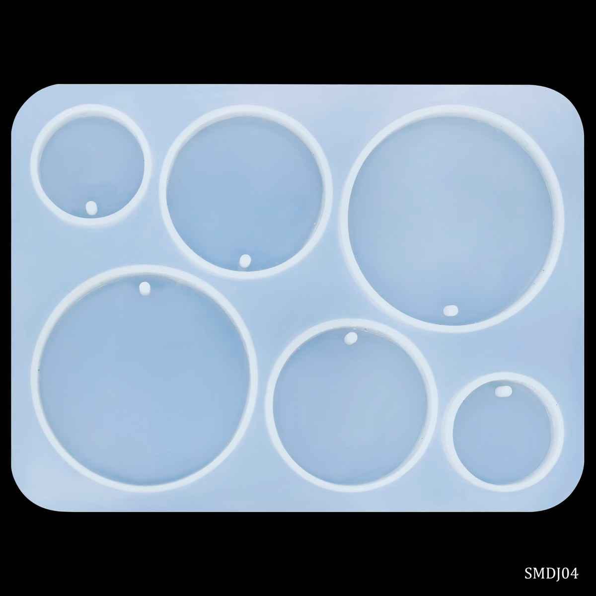Silicone Mould Diy Jewellery Locket Pendant Round Shape, Size 3.2 x 4.2 Inch, SMDJ04