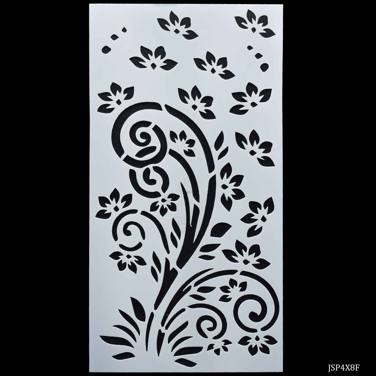 Crafts Flower Stencil Plastic 1 Pcs 4x8 Inch JSP4X8F