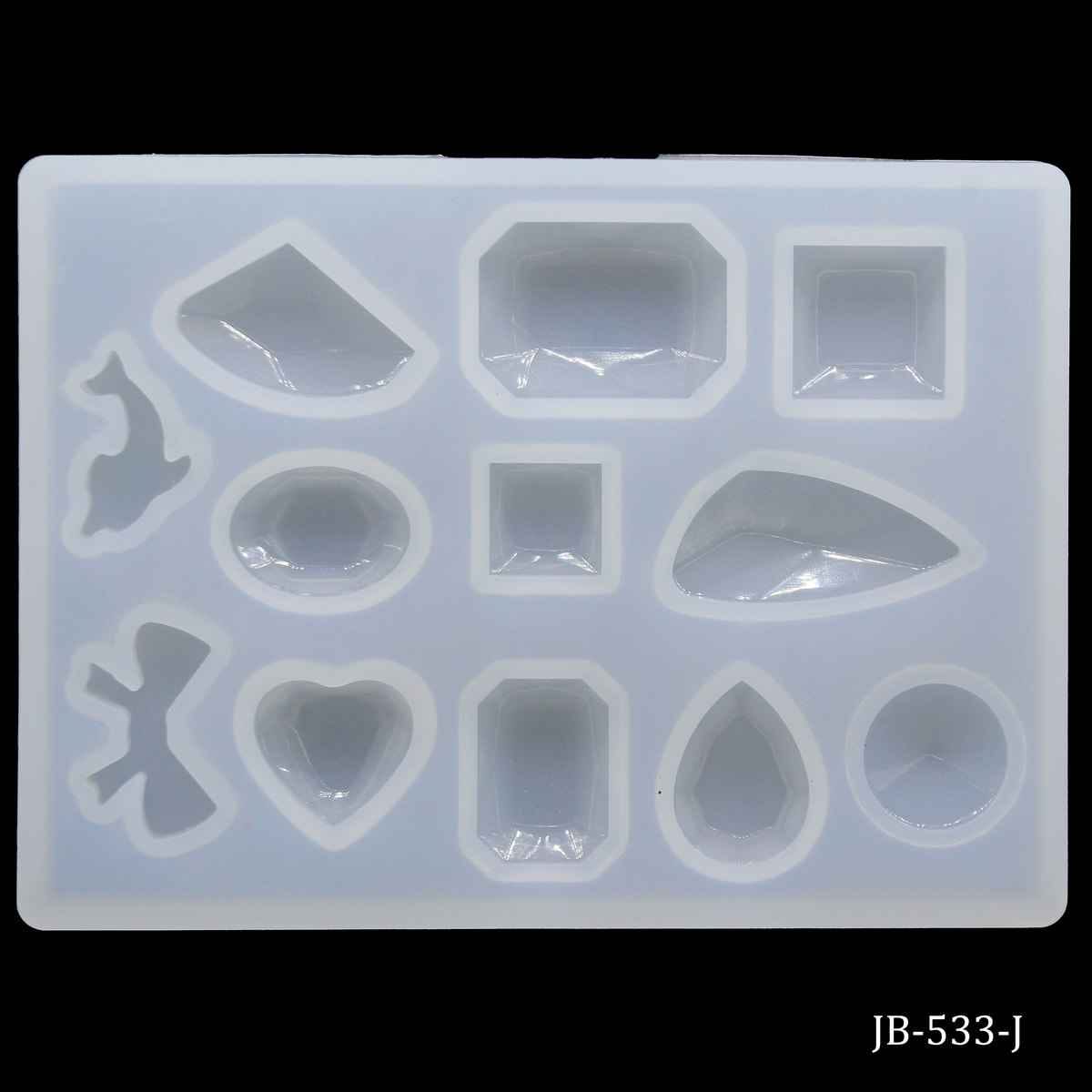 Silicone Mould Earring, Size 6x8.2x0.7 cm JB-533-J