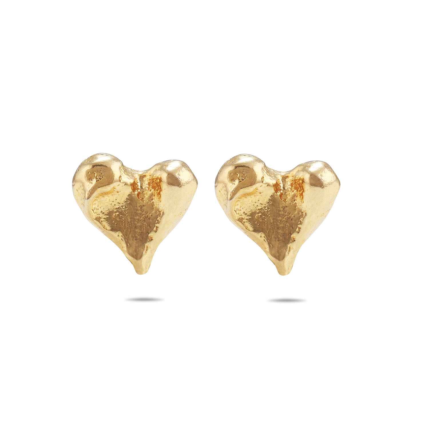 Piece of Heart- Gold- Earrings