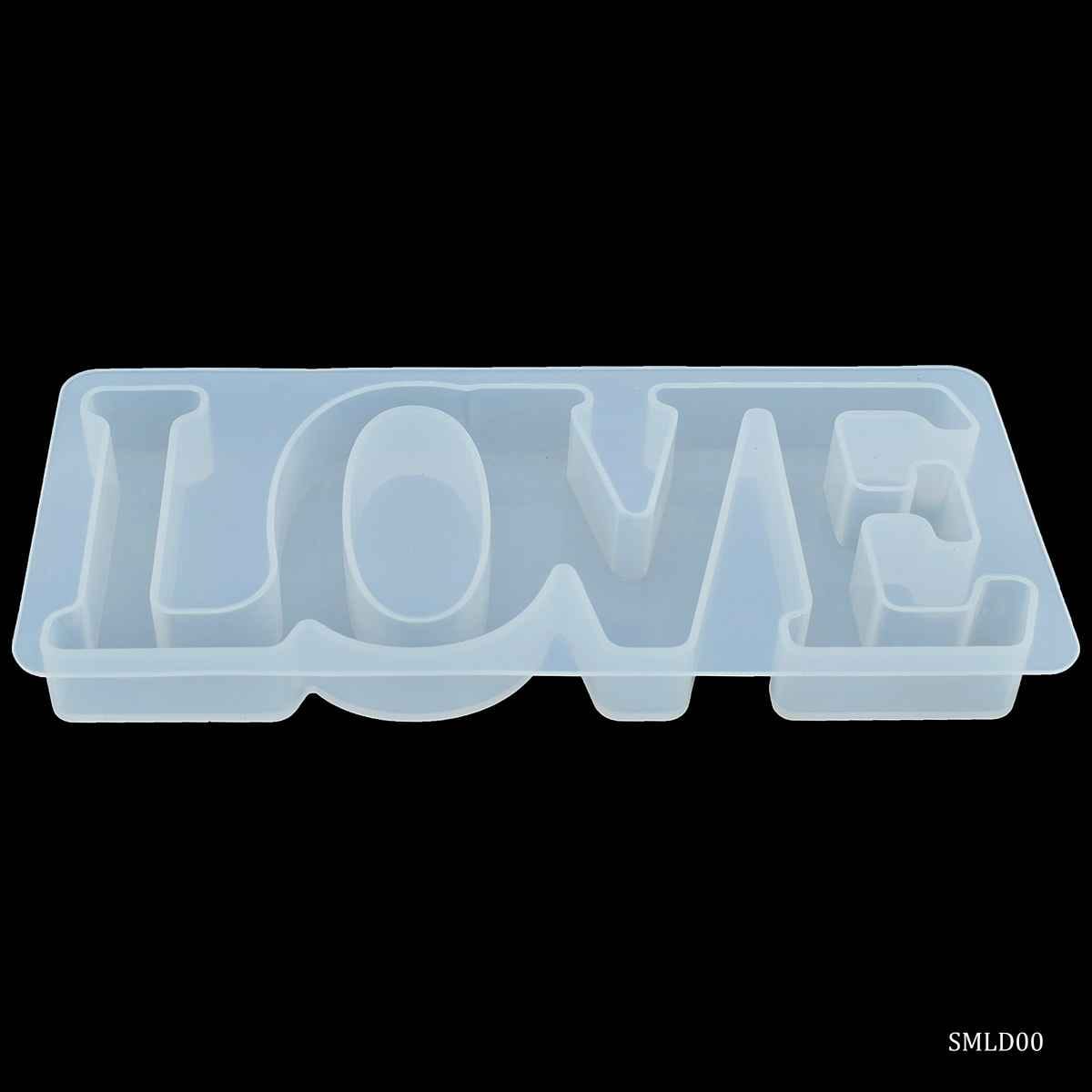 Silicone Mould Love Design, Size: 15.5x7 cm. 15 mm Depth. SMLD00