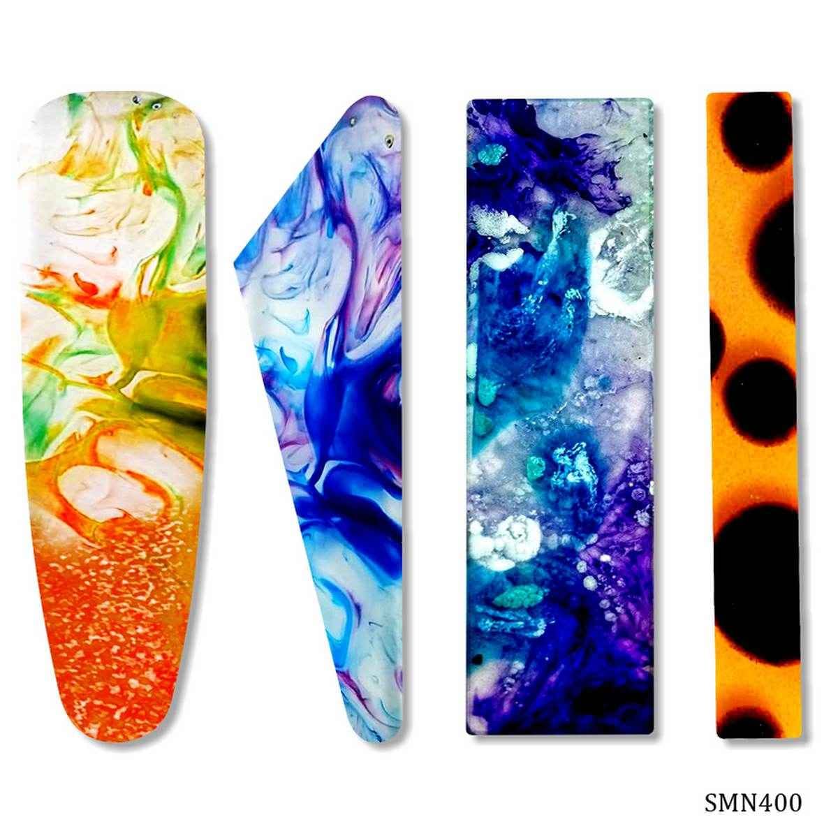 Silicone Mould New 4 Design Hair Clip, Size 9x8x0.7 cm. SMN400