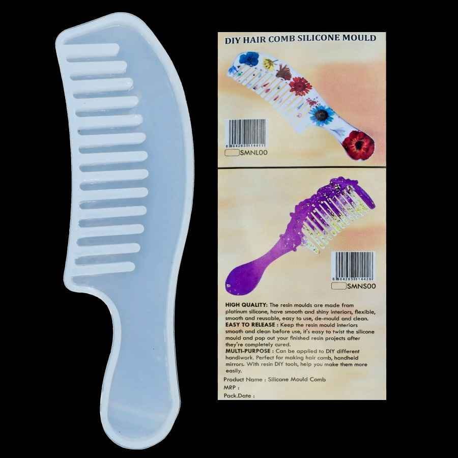 Silicone Mould New Long Comb, Size 15x4.5x0.7 cm SMNL00