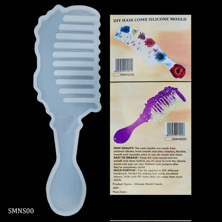 Silicone Mould New Shot Comb Agate, Size 14.5x4.5x0.7 cm SMNS00