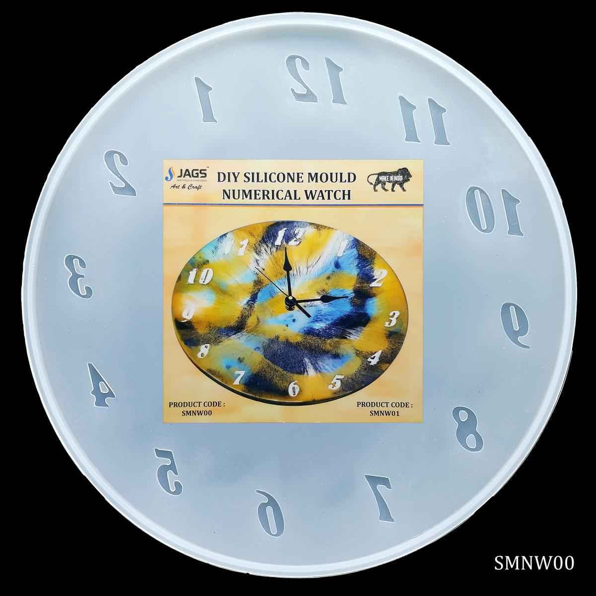 Silicone Mould Numerical Watch Size 10 inch SMNW00