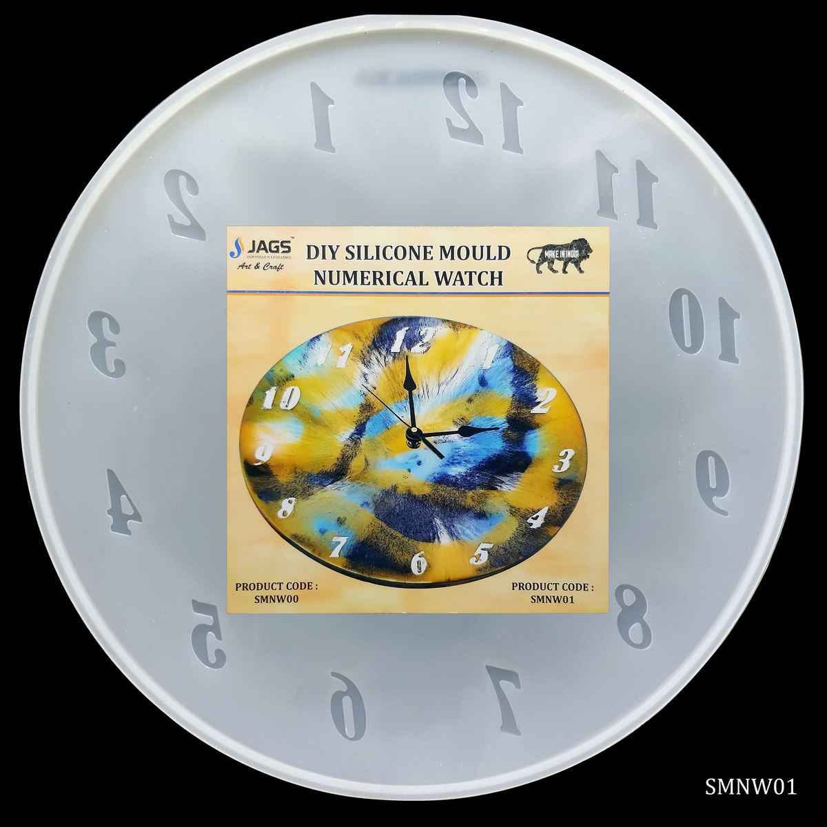 Silicone Mould Numerical Watch Size 12 inch SMNW01
