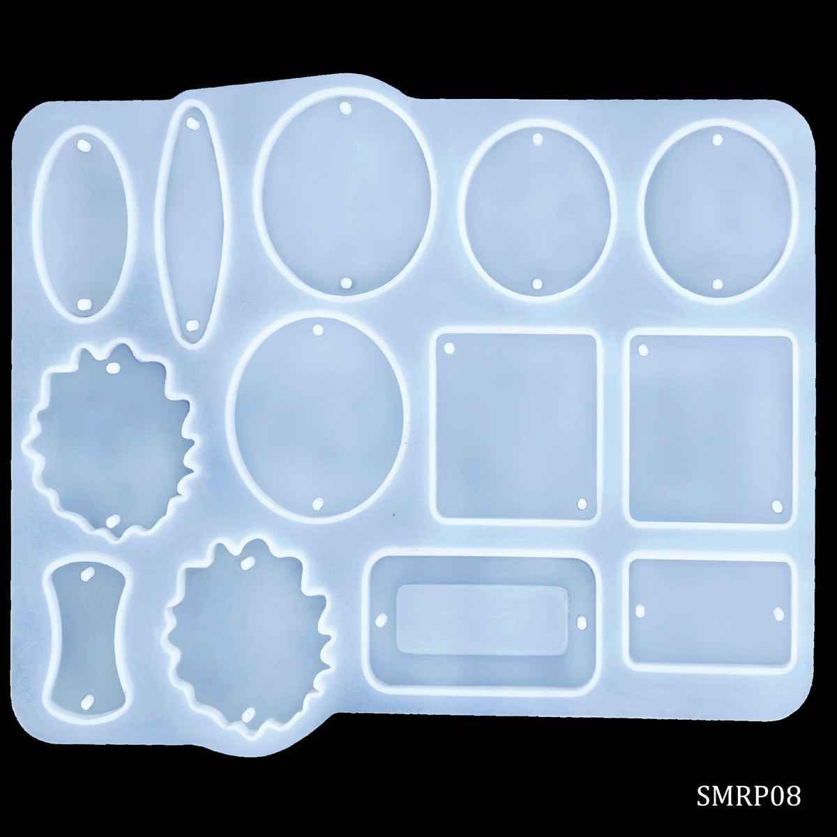 Silicone Mould Rakhi Bracelet 13 Design, Size: 10x10 cm. 35 mm Depth. SMRP08