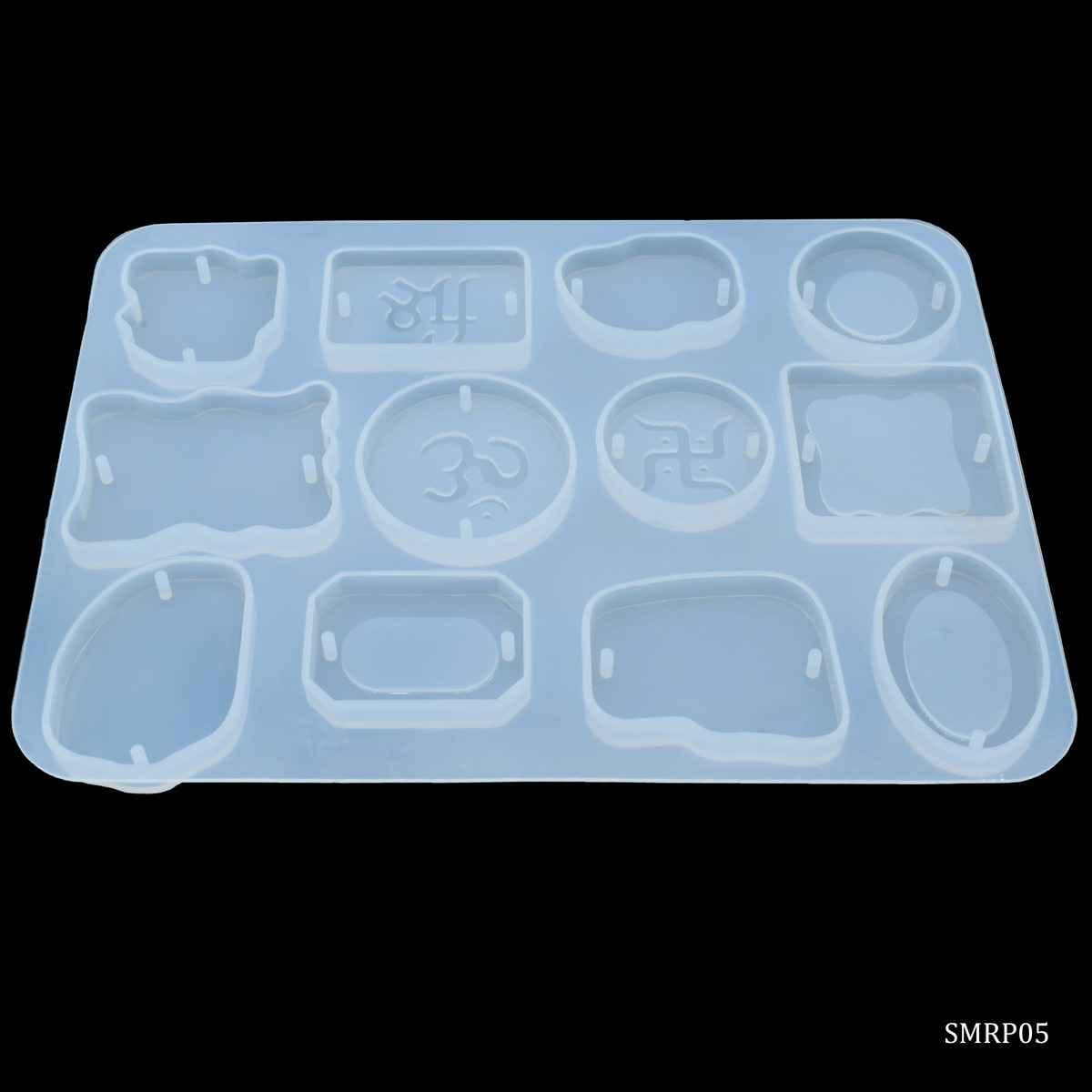 Silicone Mould Rakhi Bracelet Om Sri Swastik, Size: 10x10 cm. 35 mm Depth. SMRP05