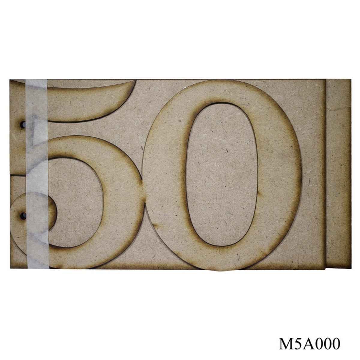 MDF Album Wooden Cut-outs of 50 Year M5A000